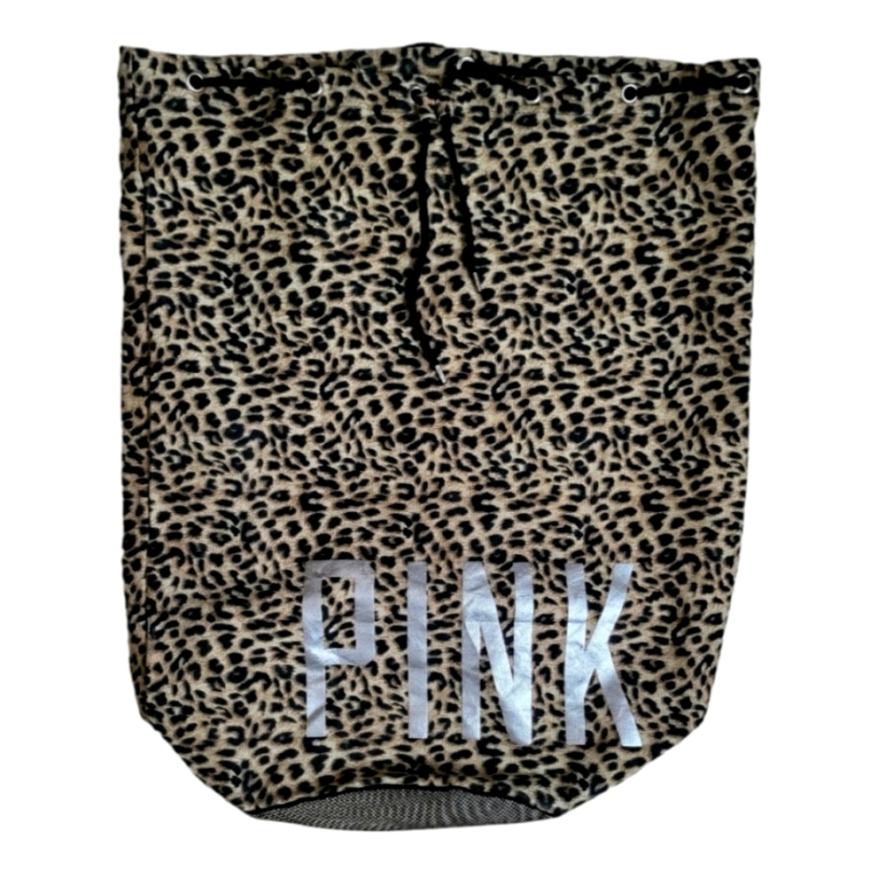 BRAND NEW VERY RARE ⚡️ PINK by VS Cheetah Print XL Laundry Bag or Dorm Room Bag
